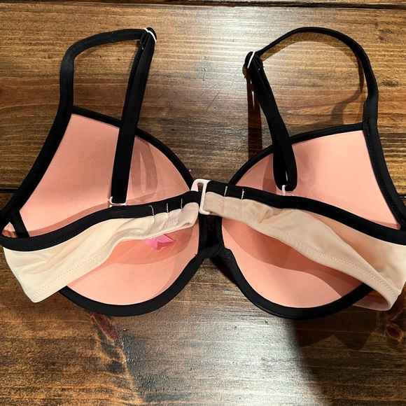 Victoria’s Secret coral striped bikini top size 34D, GUC, see pics, swimwear - Picture 4 of 8